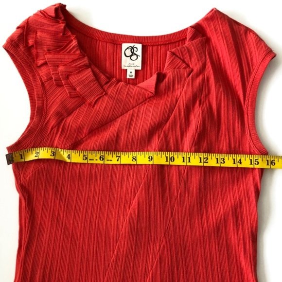 Anthro One September Ruffled Ribbed Tee - Picture 6 of 8